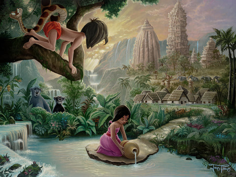 Mowgli's Neighborhood by Jared Franco inspired by The Jungle Book
