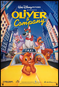 Oliver and Company Original Movie Poster - Framed