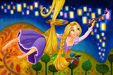 Painting Lights by Tim Rogerson inspired by Disney's Tangled