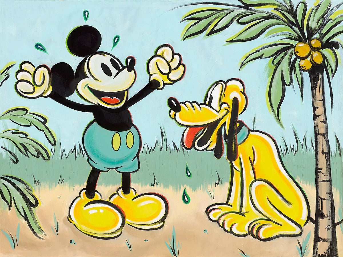 Pals In Paradise by Dom Corona featuring Mickey and Pluto
