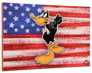 Patriotic Series: Daffy - By Warner Bros. Studio -  Limited Edition Giclée on Canvas