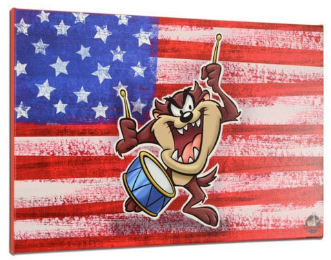 Patriotic Series: Taz - By Warner Bros. Studio -  Limited Edition Giclée on Canvas
