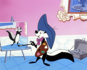 Pepe Le Pew at the Louvre - By Warner Bros. Studio - Giclée on Paper