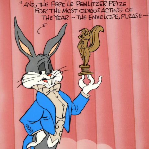Pewlitzer Prize - Limited Edition Hand Painted Animation Cel Signed by Chuck Jones
