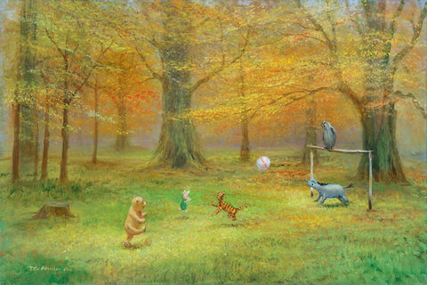 Pooh Soccer by Peter Ellenshaw inspired by Winnie the Pooh