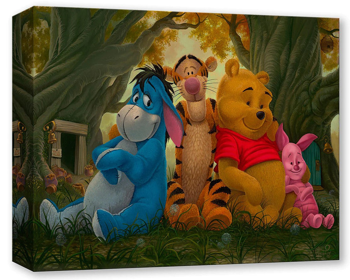 Pooh and His Pals by Jared Franco inspired by Winnie the Pooh Treasure On Canvas