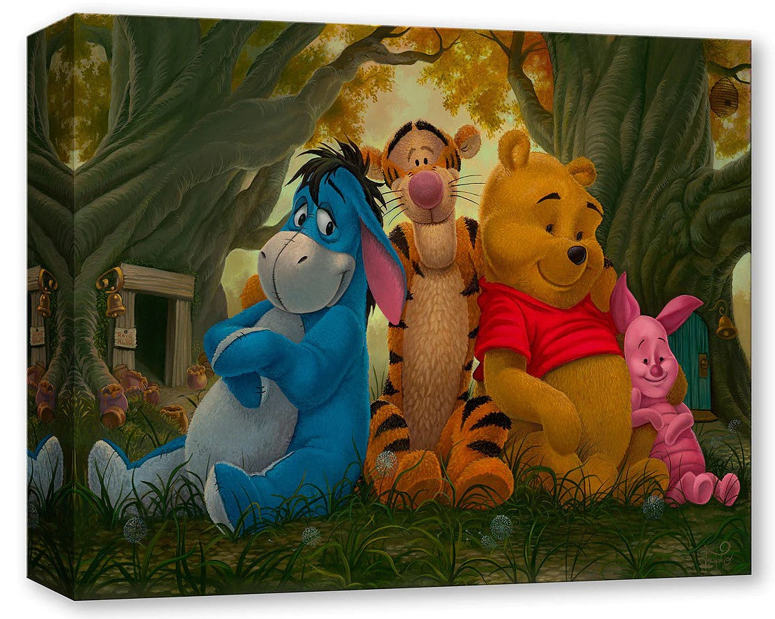 Pooh and His Pals by Jared Franco inspired by Winnie the Pooh Treasure On Canvas