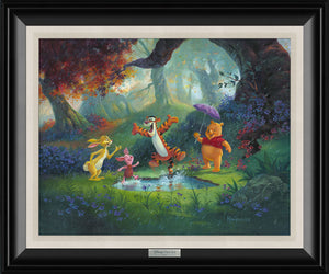 Puddle Jumping by Michael Humphries inspired by Winnie the Pooh