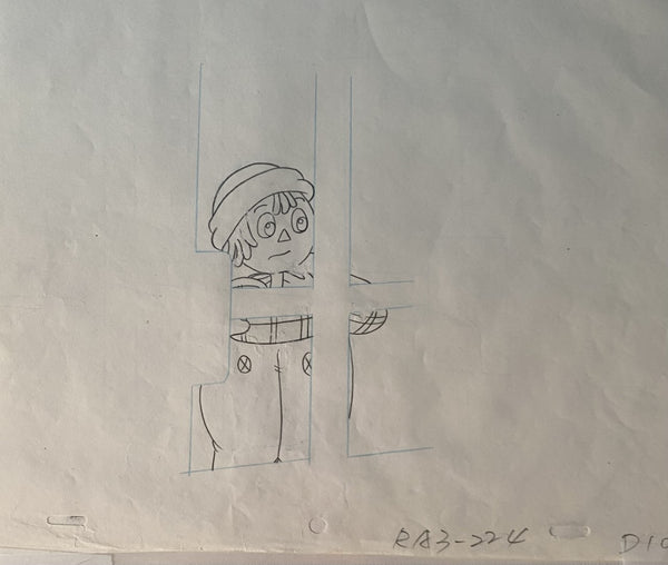 Raggedy Andy In Jail- Production Cel and Original Drawing