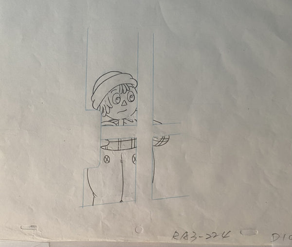 Raggedy Andy In Jail- Production Cel and Original Drawing