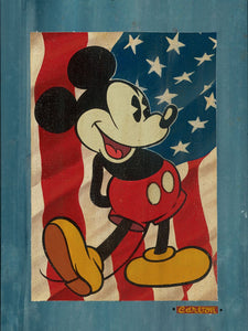 Red, White and Blue Jeans Mikey Mouse by Trevor Carlton