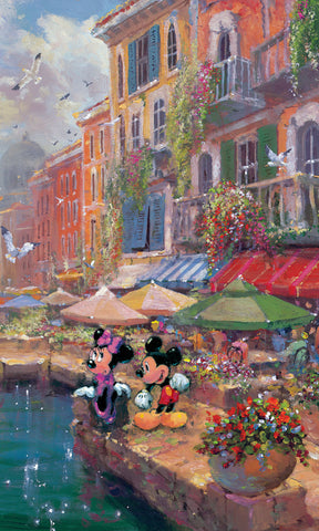 Romance on the Riviera Mickey and Minnie by James Coleman