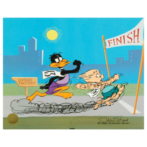 Sausage Factory - Limited Edition Hand Painted Animation Cel Signed by Chuck Jones