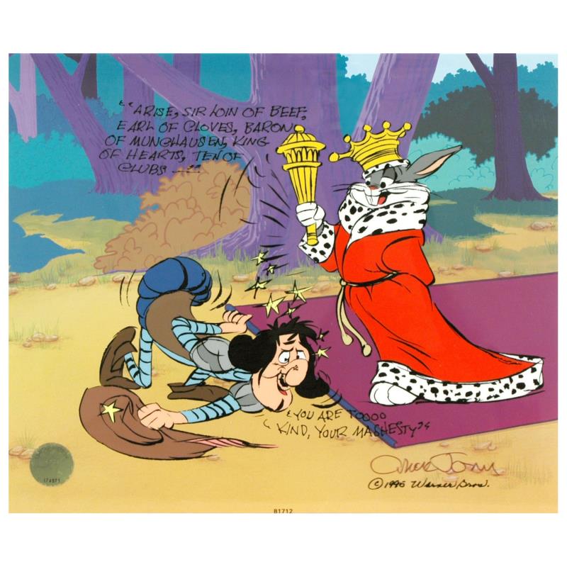 Sir Loin of Beef  - Limited Edition Hand Painted Animation Cel Signed by Chuck Jones