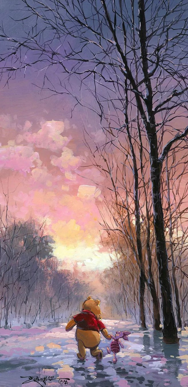Snowy Path by Rodel Gonzalez inspired by Winnie the Pooh