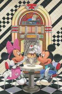 Sundae for Two by Manuel Hernandez with Mickey and Minnie