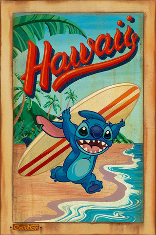 Surf's Up by Trevor Carlton inspired by Lilo and Stitch