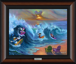 Surfing with Friends by Jim Warren with Mickey Mouse and Friends