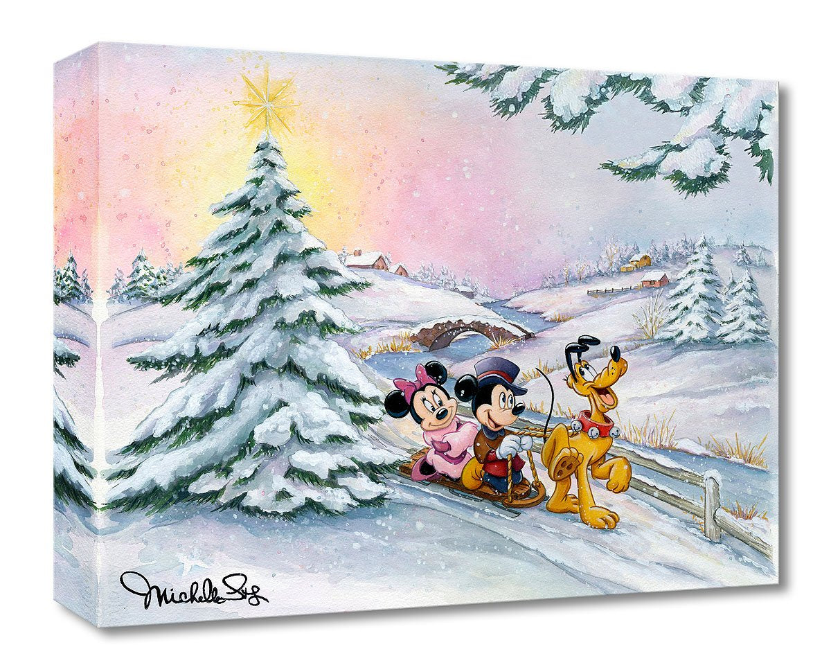 Winter Sleigh Ride By Michelle St. Laurent Featuring Mickey and Friends