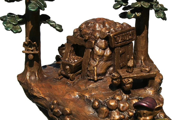 Seven Dwarfs Arch Entry Bronze Table