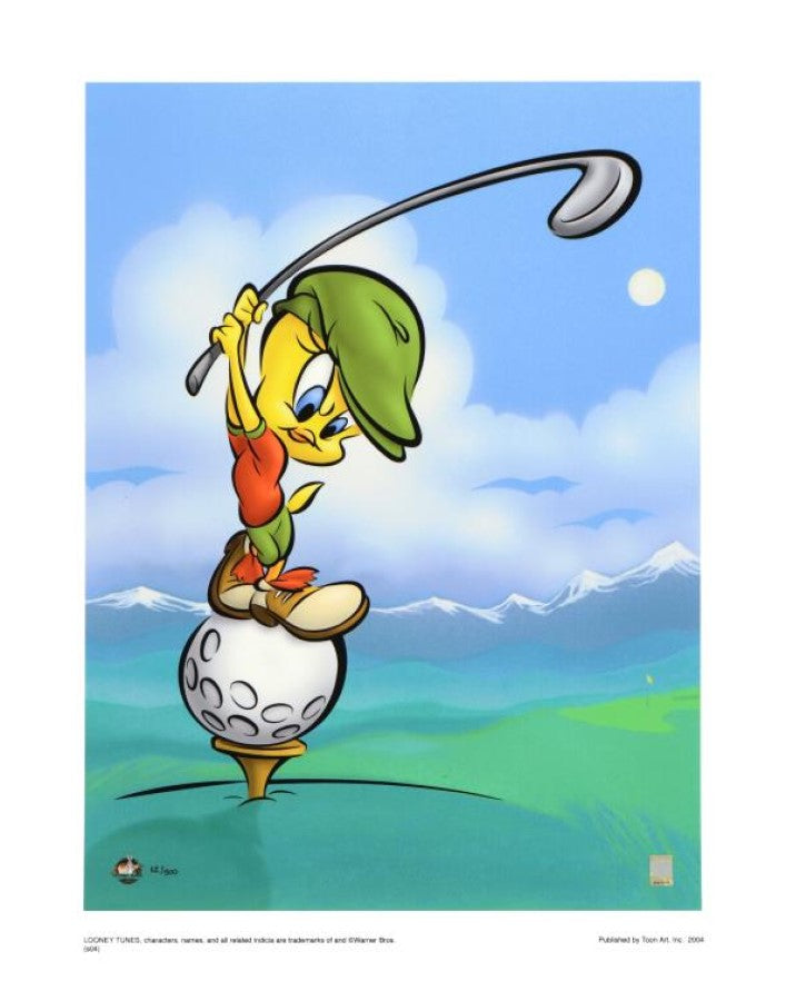 Tee-Off Tweety - By Warner Bros. Studio - Collectible Giclée on Paper