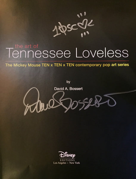 The Art of Tennessee Loveless The Mickey Mouse TEN x TEN x TEN Contemporary Pop Art Series by David A. Bossert Signed by The Author