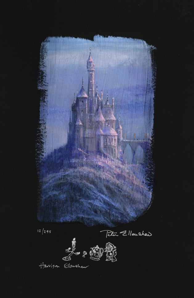 Beauty and the Beast Castle by Peter and Harrison Ellenshaw