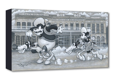 The Big Chase by Tim Rogerson featuring Mickey Mouse and Pete