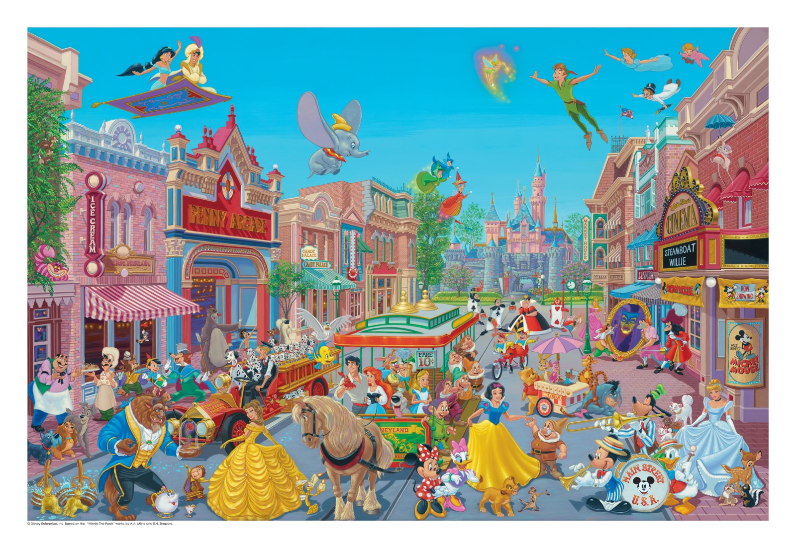 The Happiest Street on Earth by Manuel Hernandez inspired by Disneyland