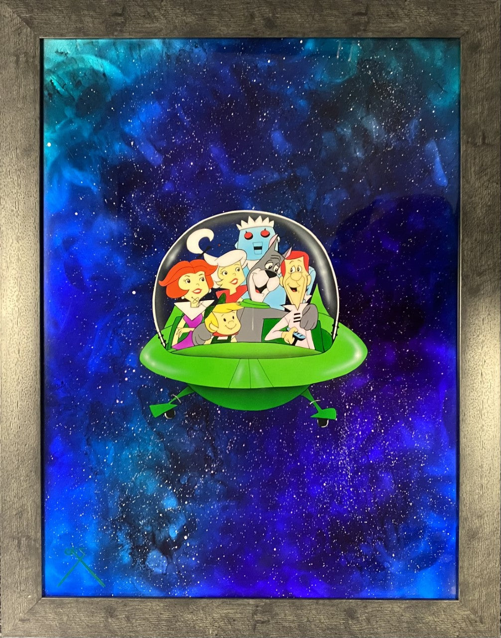 The Jetsons in Outer Space by Cris Woloszak inspired by The Jetsons