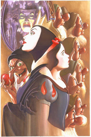 Once There Was A Princess (Lithograph) by Alex Ross inspired by Snow White and the Seven Dwarfs