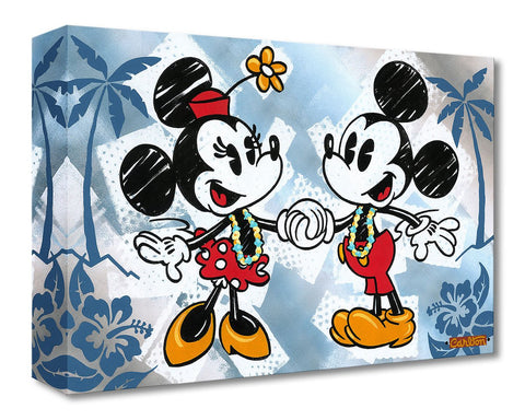 This Is Bliss by Trevor Carlton Treasure On Canvas featuring Mickey and Minnie Mouse