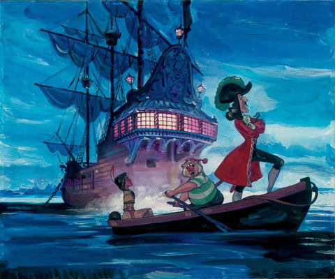 Tiger Lily And Hook by Jim Salvati inspired by Peter Pan