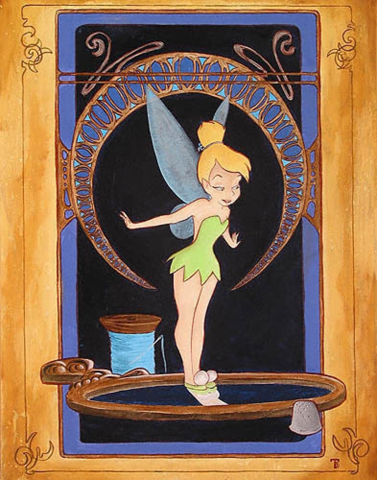Tink's Reflection by Tricia Buchanan-Benson inspired by Peter Pan