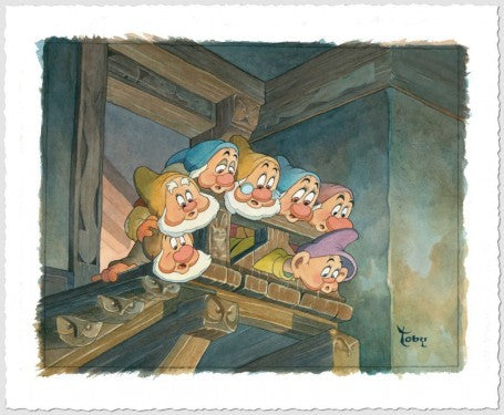 Top of the Stairs by Toby Bluth inspired by Snow White and the Seven Dwarfs