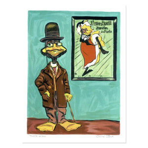 Toulouse Le Duck - Limited Edition Fine Art Stone Lithograph Signed by Chuck Jones