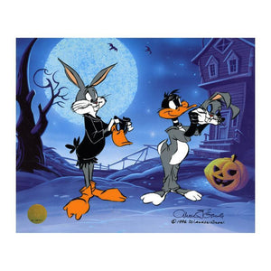 Trick or Treat - Limited Edition Hand Painted Animation Cel Signed by Chuck Jones