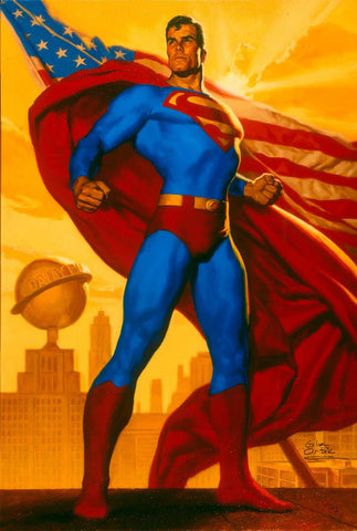 Truth Justice and The American Way - By Glen Orbik - Giclée on Paper inspired by Superman
