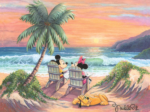 Vacation Paradise Mickey and Minnie by Michelle St. Laurent