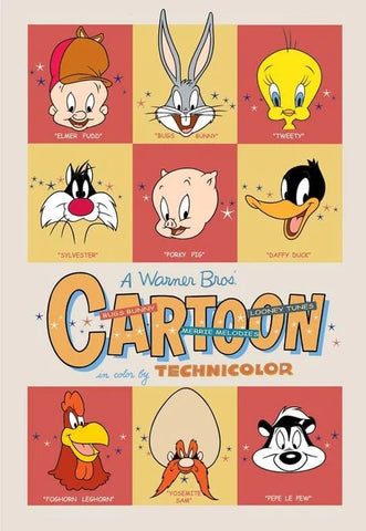 Vintage Cartoon Series: Looney Tunes Stars - By Warner Bros. Studio - Limited Edition Hand-Painted Cel
