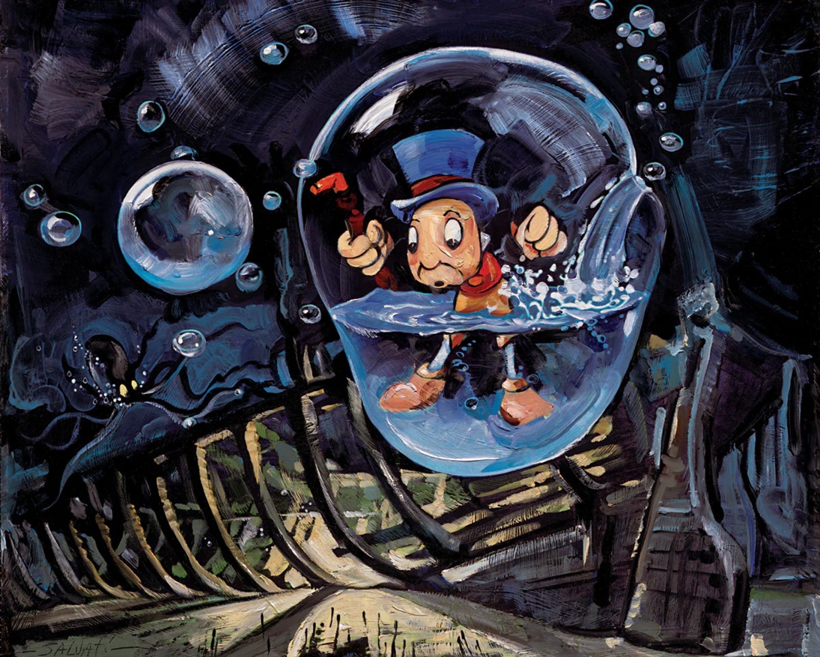 Waterlogged by Jim Salvati inspired by Pinocchio