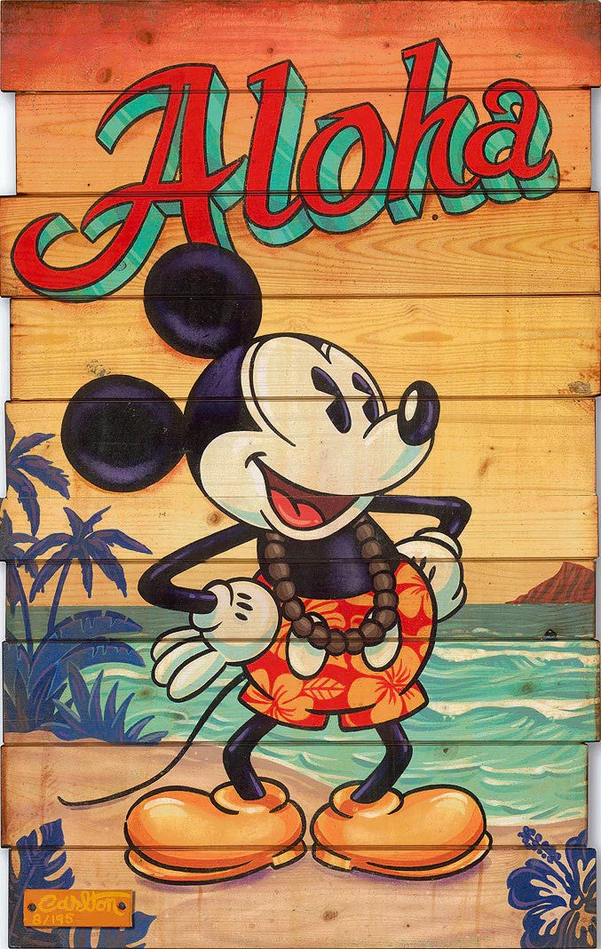 Waves of Aloha by Trevor Carlton featuring Mickey Mouse Vintage Classics Edition