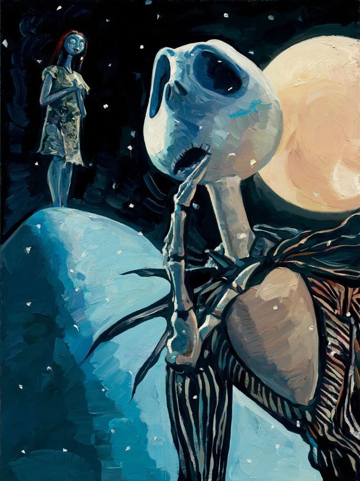 We're Simply Meant To Be by Jim Salvati inspired by The Nightmare Before Christmas