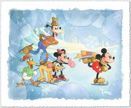 Winter Wonderland by Toby Bluth with Mickey and Friends