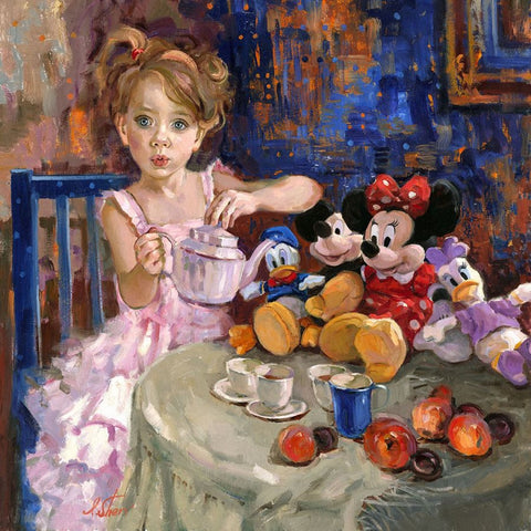 Would You Like Some Tea? by Irene Sheri with Mickey, Minnie, Donald and Daisy