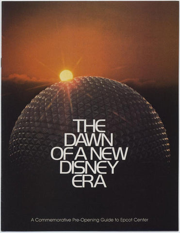Walt Disney World The Dawn of a New Disney Era Pre-Opening Guide EPCOT Center, 1982