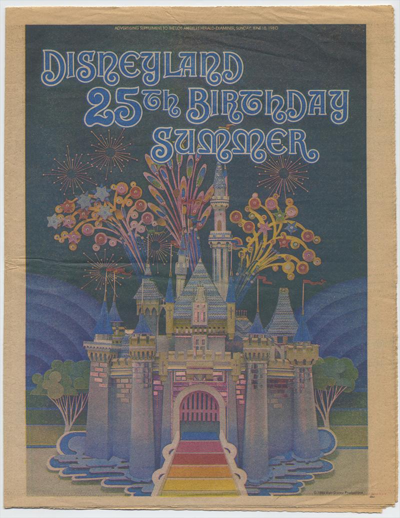 Disneyland 25th Birthday Summer 16-page Los Angeles Newspaper Advertising Supplement, 1980