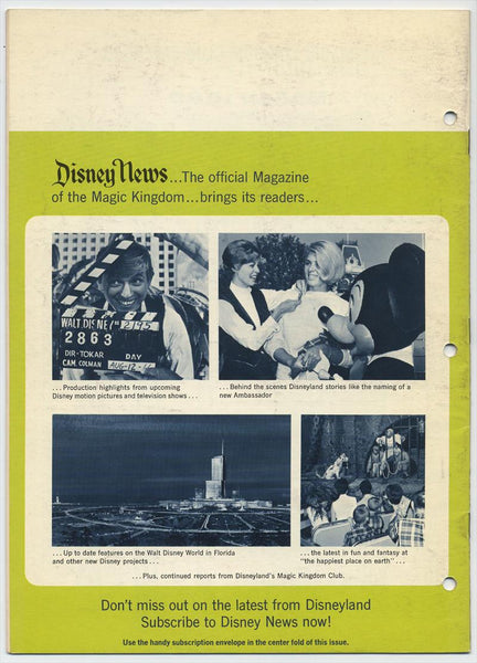 Disney News Official Magazine for Magic Kingdom Club Families, Spring 1968