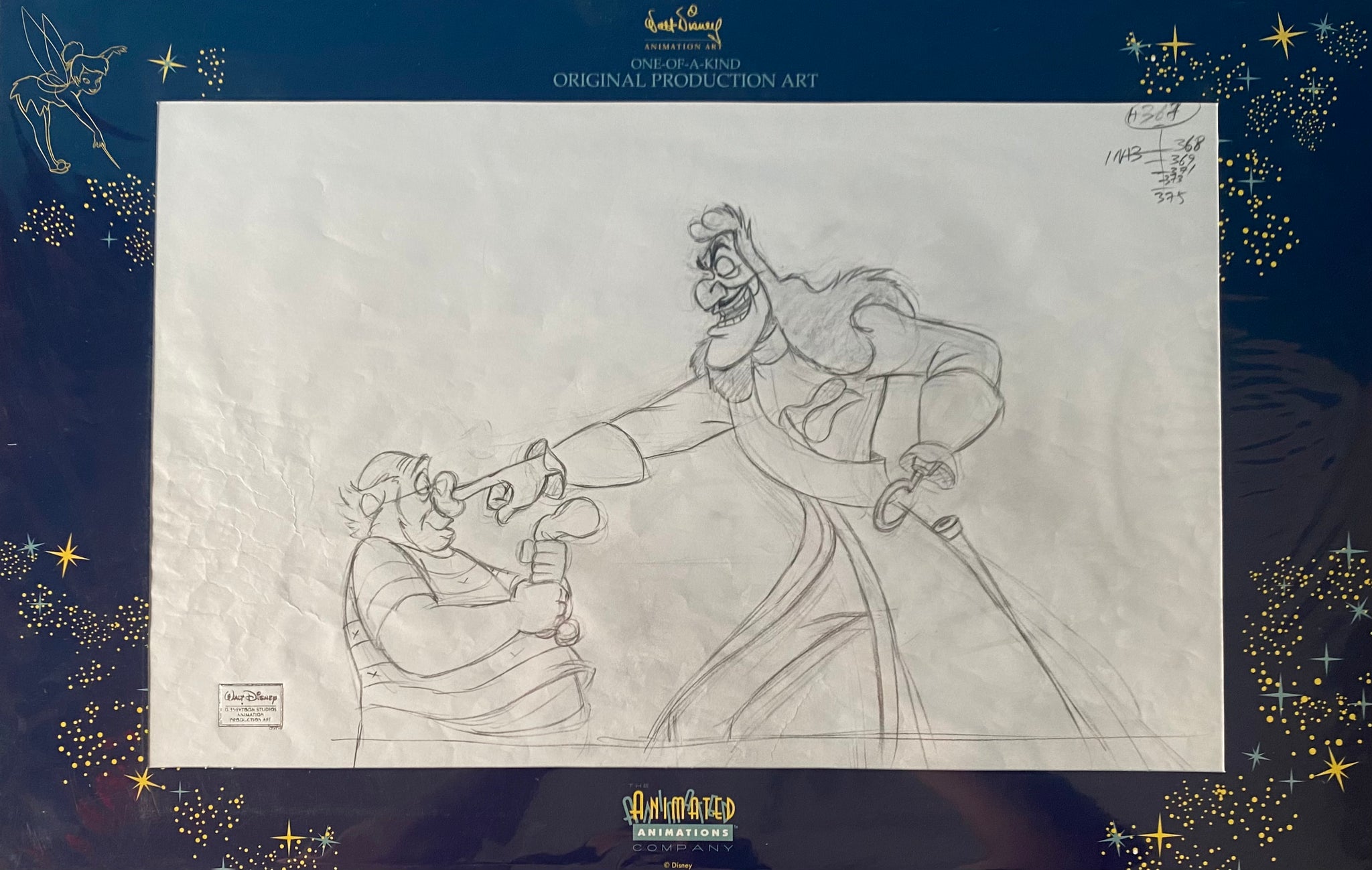Captain Hook and Mr. Smee - Return To Neverland Production Drawing