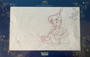 Peter Pan Excited - Return To Neverland Production Drawing